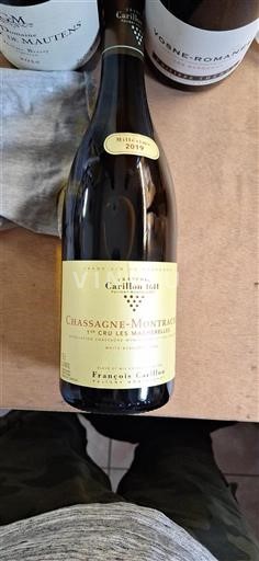 Burgundsko Chassagne-montrachet Premier Cru François Carillon 1er Cru Les Macherelles 2019
