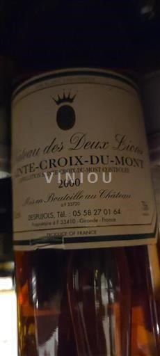 Bordeaux Sainte-Croix-Du-Mont Château Des Deux Lions 2000