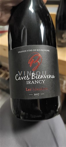 Burgundy Irancy Caves Bienvenu Les Mazelots 2017