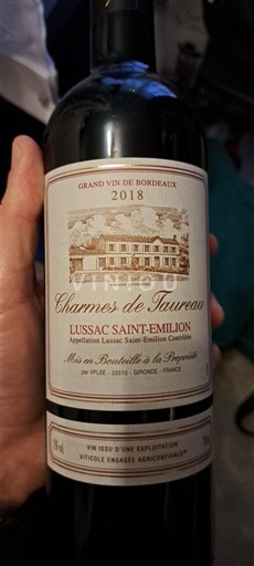 Bordeaux Lussac-Saint-Émilion Charmes de Taureau 2018