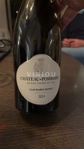 Burgundy Pommard Château Pommard Clos Marey-Monge Monopole 2014