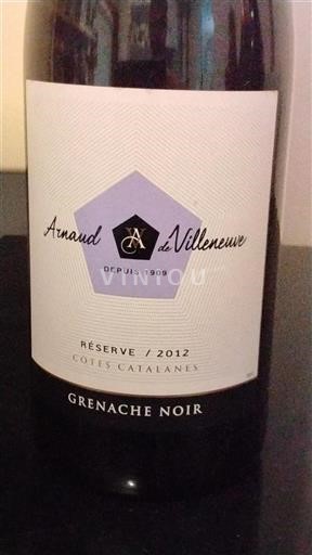 Languedoc and Roussillon Côtes Catalanes Arnaud de Villeneuve Réserve 2012