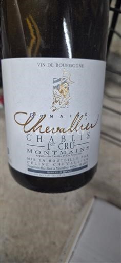 Burgundi Chablis Premier Cru Domaine Chevallier Montmains 2021