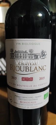 Bordeaux Château Rioublanc 2015