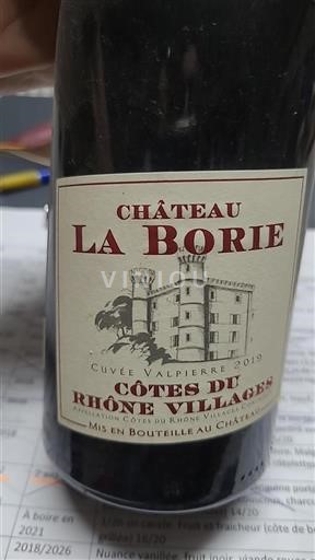 Rhône Valley Côtes du Rhône Villages Château La Borie Valpierre 2019