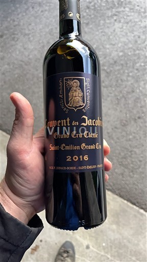 Bordeaux Saint-Émilion Grand Cru Grand Cru Classé Couvent des Jacobins 2016