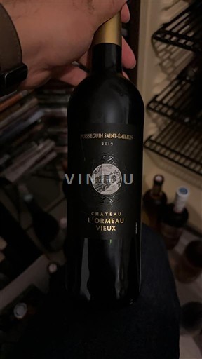 Bordeaux Puisseguin-saint-émilion Château L'Ormeau Vieux 2019