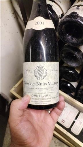 Bourgogne Côte de nuits villages Gérard Julien 2001