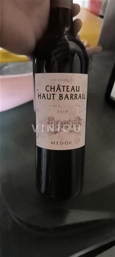 Burdeos Médoc Cru Bourgeois Château Haut Barrail 2018