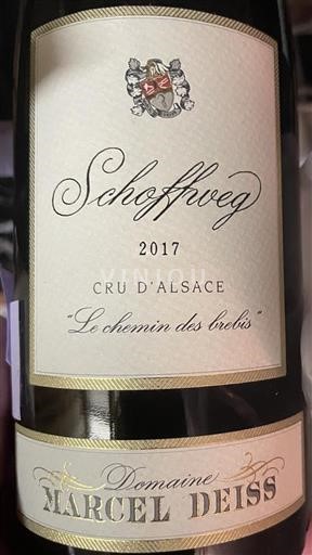 Alsace Grand Cru Domaine Marcel Deiss Schoffweg 2017