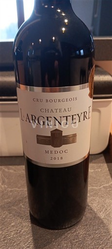 Bordeaux Médoc Cru Bourgeois Château L'Argenteyre 2018
