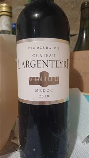 Bordeaux Médoc Cru Bourgeois Château L'Argenteyre 2018