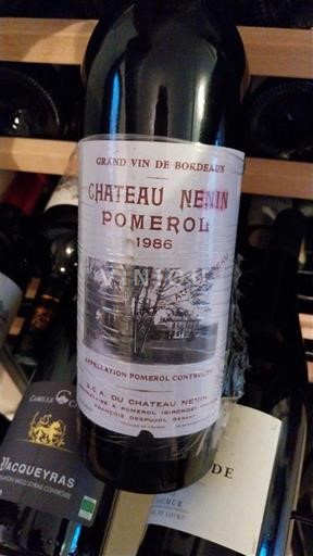 Bordéus Pomerol Château Nénin 1986