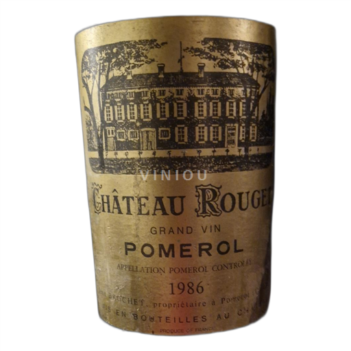 Bordeaux Pomerol Château Rouget 1986