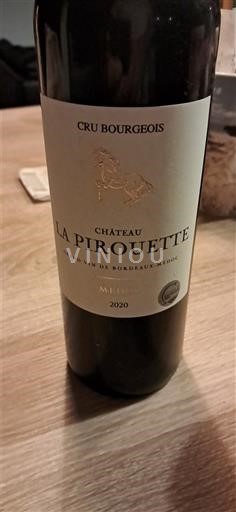 Bordeaux Médoc Cru Bourgeois Château La Pirouette 2020