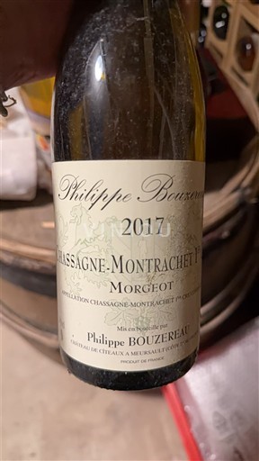 Burgundi Chassagne-Montrachet Premier Cru Philippe Bouzereau Morgeot 2017