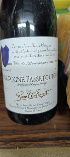 Burgundi Bourgogne-passetoutgrain Raoul Clerget 2010