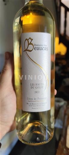 Provansa Côtes-de-Provence Domaine Des Beaucas Les Hauts du Golfe 2022
