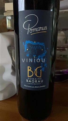Provence Coteaux d'Aix-en-Provence Domaine Bagrau Pomarus 2019