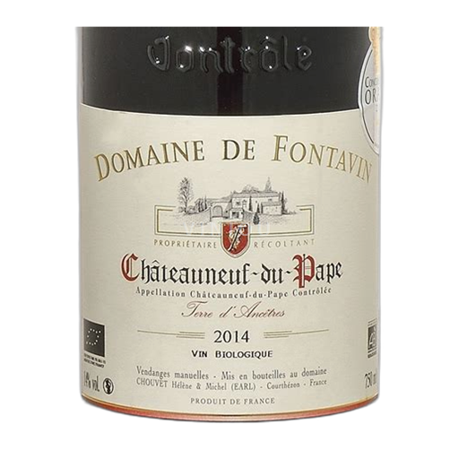 Rhônen laakso Châteauneuf-du-Pape Domaine Fontavin 2014