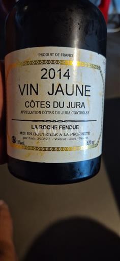 Jura Côtes-du-jura La Roche Fendue Vin Jaune 2014