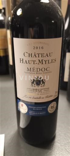 Bordeaux Médoc Château Haut-Myles 2016