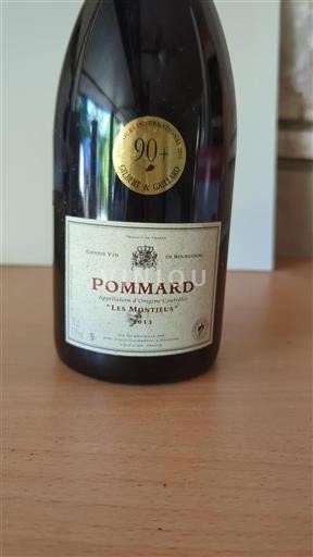 Vin Rouge sec Les Montjeus 2013 France Bourgogne Pommard AOC