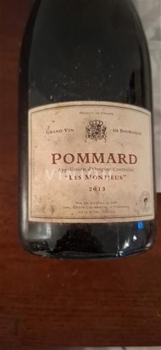 Bourgondië Pommard Les Montjeus 2013