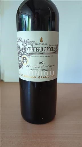 Bordeaux Saint-Émilion Grand Cru Château Arcole 2021