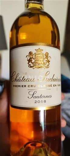 Burdeos Sauternes Premier Cru Château Suduiraut 2018