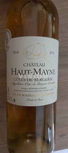 Sud-Ovest Côtes-de-bergerac Château Haut-Mayne 2014