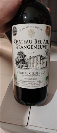 Bordeaux Bordeaux Supérieur Château Bel Air Grangeneuve 2021