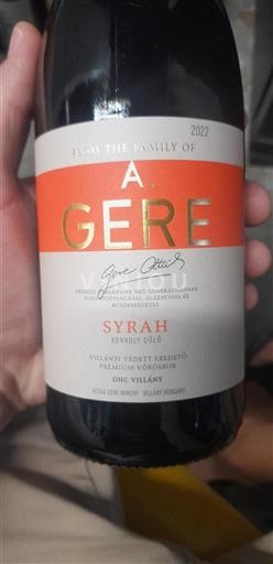Villány Niet gespecificeerd A. Gere Syrah 2022