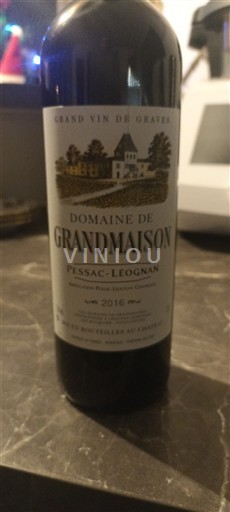 Bordeaux Pessac-Léognan Domaine Grandmaison 2016