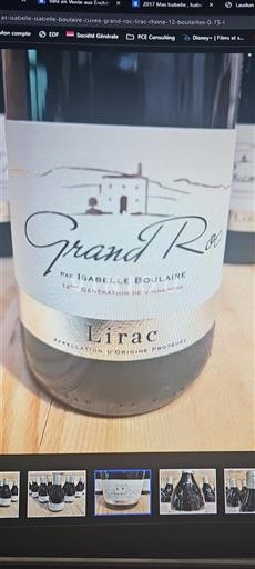 Valle del Ródano Lirac Isabelle Boulaire Grand Roc 2017