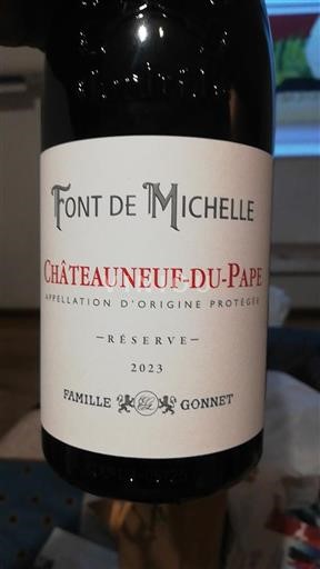 Vallée du Rhône Châteauneuf-du-pape Font de Michelle Réserve 2023