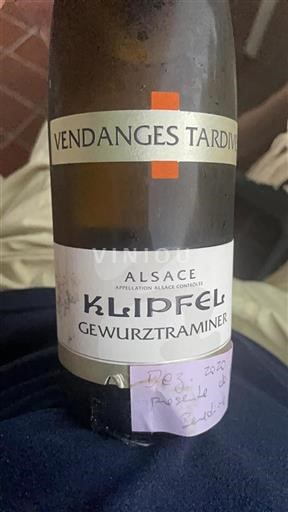 Alsace Vendanges Tardives Klipfel 2020