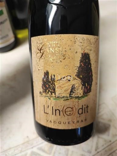 Rhônedalen Vacqueyras Domaine La Ganse L'Inédit 2023