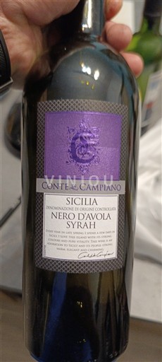 Sicily Conte di Campiano 2023
