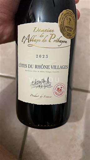 Vale do Ródano Côtes-do-ródano-villages Domaine L'Abbaye de Prébayon 2023