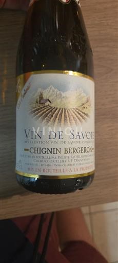 Savoie ja Bugey Chignin-Bergeron Philippe Ravier 2008