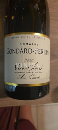 Borgoña Viré-clessé Domaine Gondard-Perrin Aux Quarts 2020