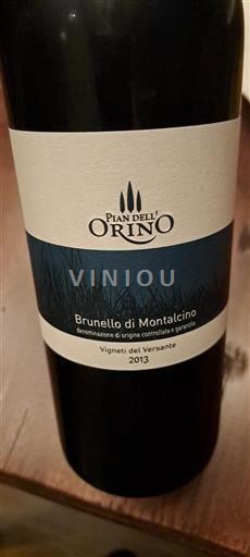 Tuscan Wines Brunello di Montalcino Pian dell'Orino Vigneti del Versante 2013