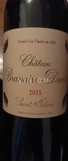 Bordeaux Saint-Julien Grand Cru Château Branaire-Ducru 2015