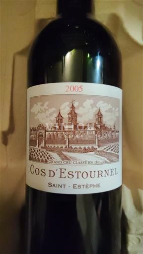 Viinit Rouge sec Cos Estournel 2005 Ranska Bordeaux Saint-Estèphe AOC Grand Cru