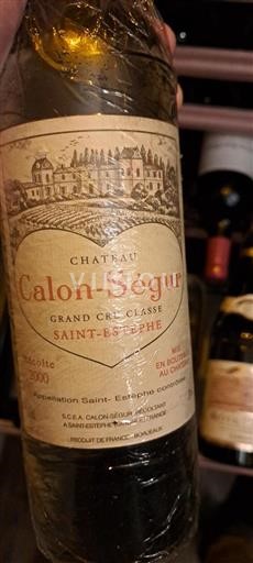 Burdeos Saint-Estèphe Grand Cru Calon Ségur 2000