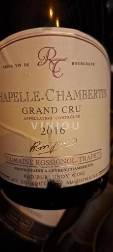 Bourgogne Chapelle-Chambertin Grand Cru Domaine Rossignol-Trapet 2016
