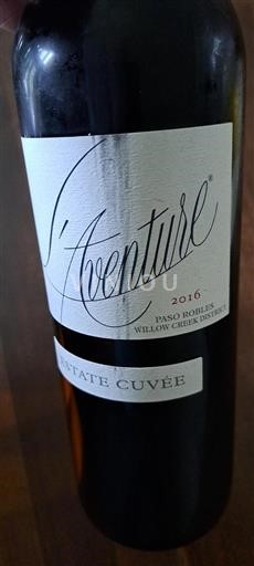 Vùng trồng nho được cấp phép California Paso Robles L'Aventure Estate 2016