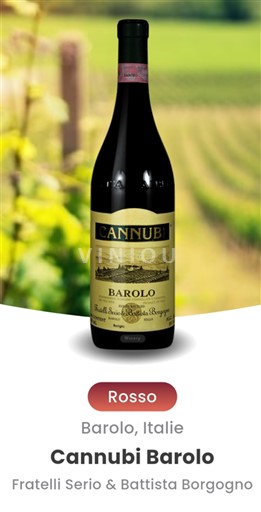 Piemonte Barolo Fratelli Serio & Battista Borgogno Cannubi 2019