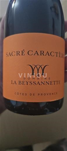 Provence Côtes-de-provence Domaine La Beyssannette Sacré Caractère Ei vuosikertaa